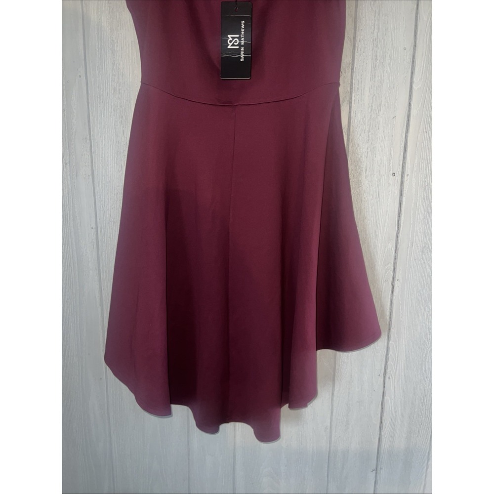 sarin mathews dress Women's XL Burgandy - Picture 6 of 7